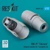 RESKIT RSU72-0267 MiG-29 Fulcrum exhaust nozzles for Trumpeter kit (3D Printed) 1/72